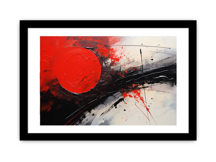 Red Black Abstract Art Painting