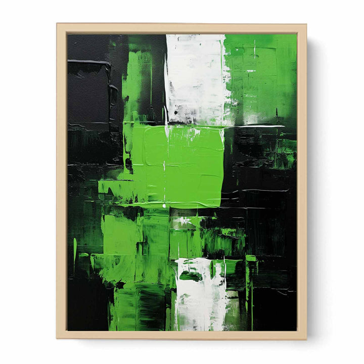 Black Green Painting   Poster