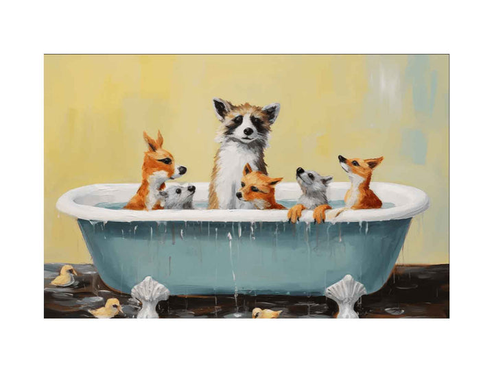Animal Bathtub Art