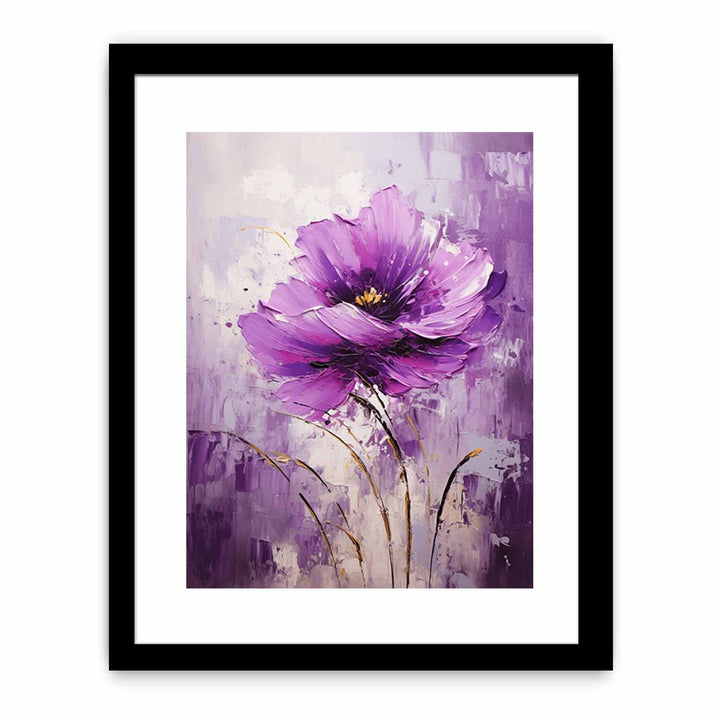 Purple Flower Modern Art  Painting
