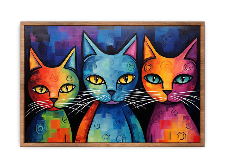 Modern Cat Art Painting