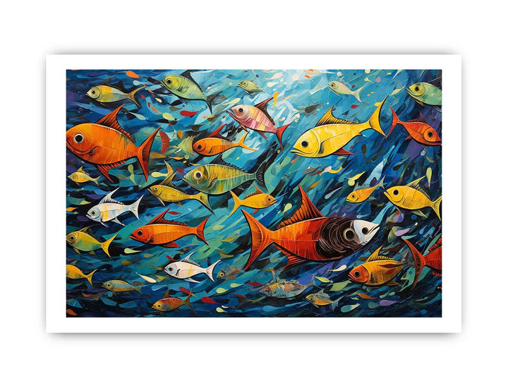 Fishes Modern Art Painting
