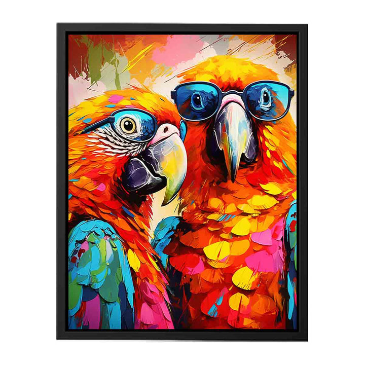 Modern Parrot Art Painting