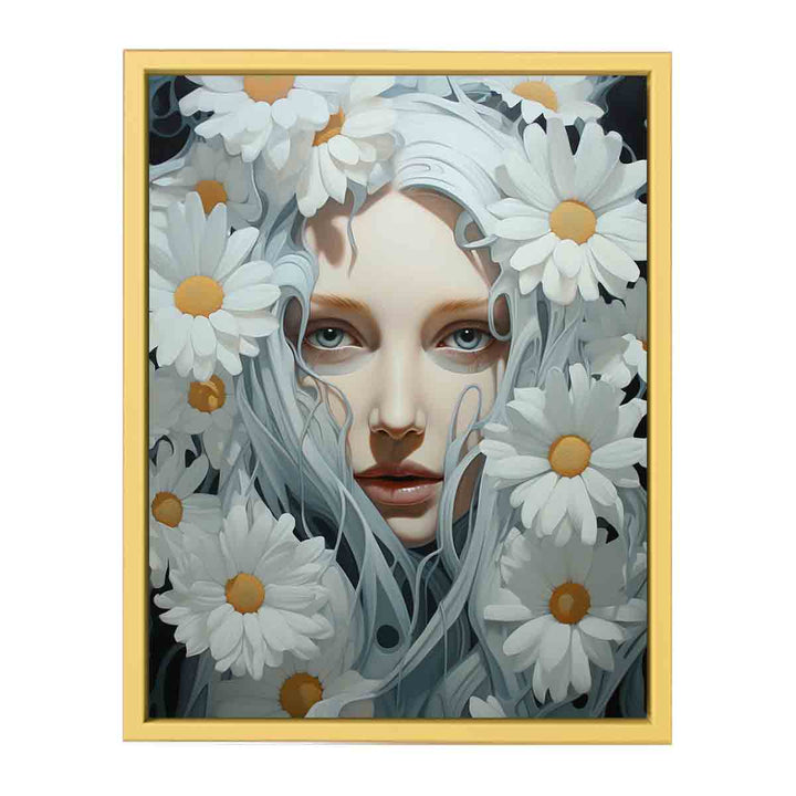 Flower Painting White