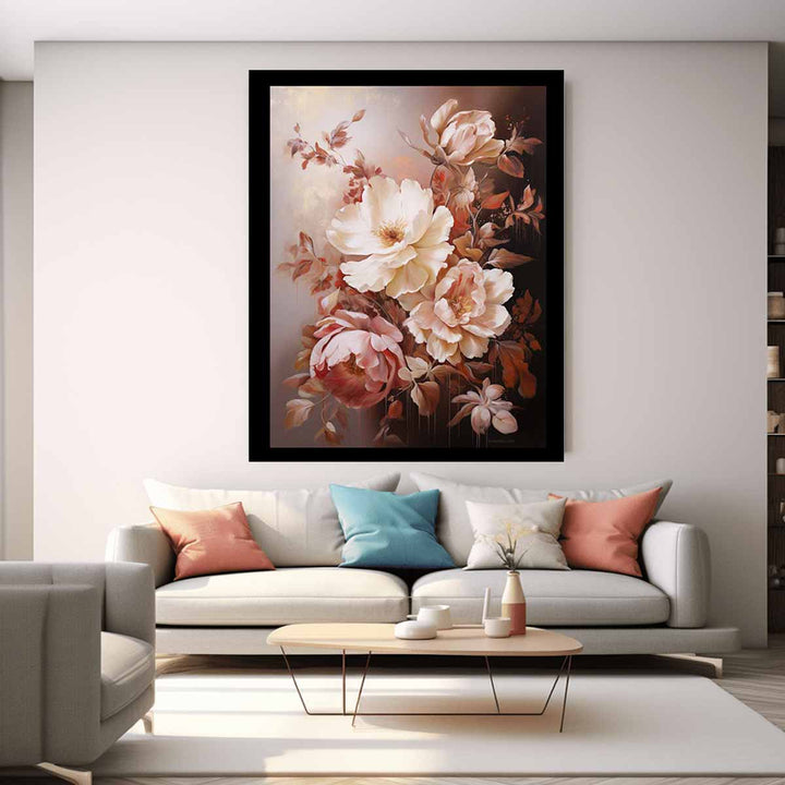 Flower Brown Art Painting  