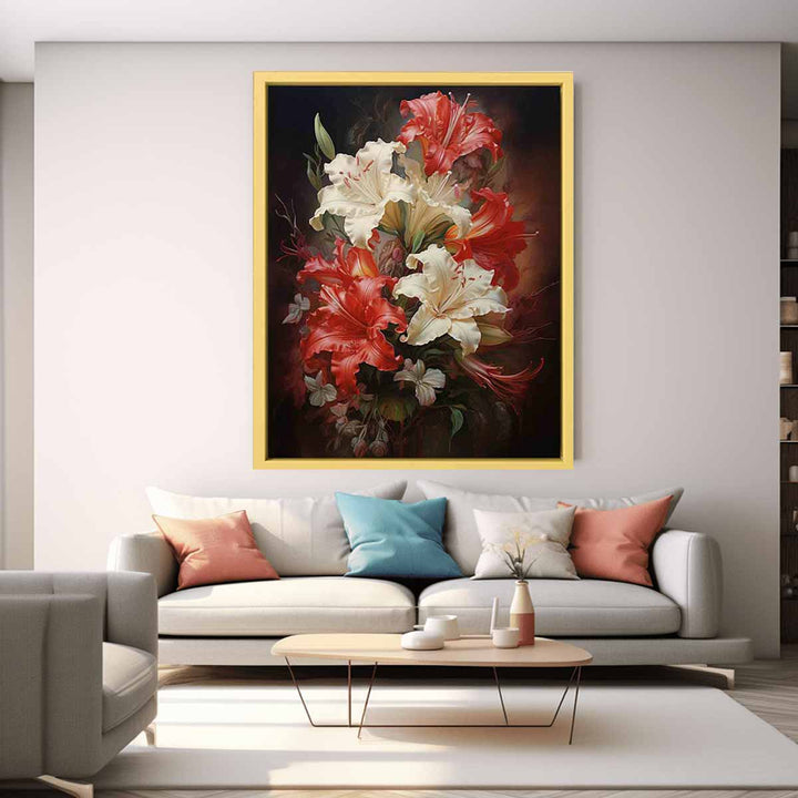 Flower Red  Art Painting  