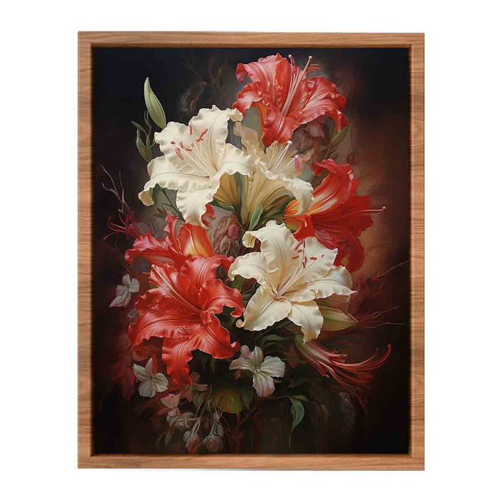 Flower Red  Art Painting  