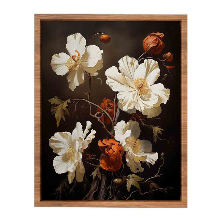 Brown Flower Art Painting  