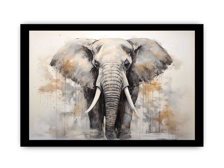 Grey Elephant Art Painting