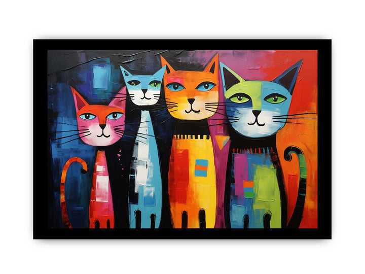 unique Cats Modern Art Painting