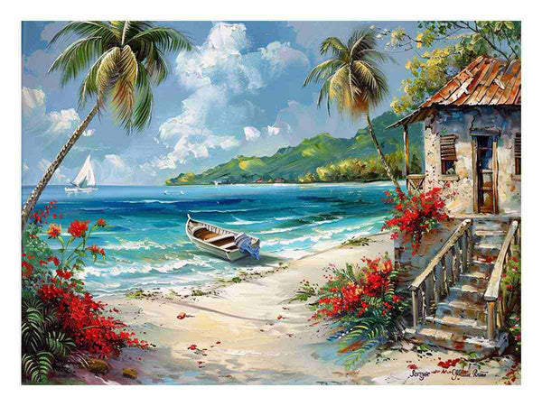 Caribbean Beach Painting