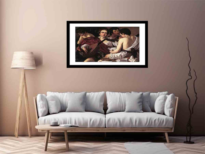 The Musicians  Caravaggio painting