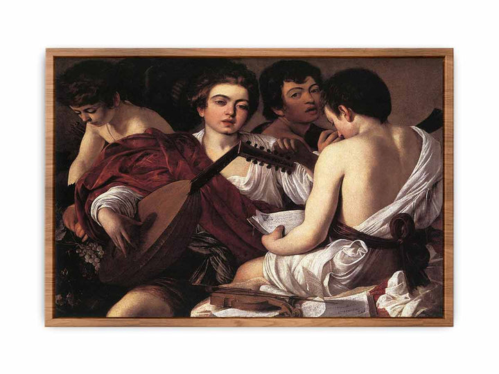 The Musicians  Caravaggio painting