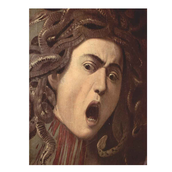 The head of Medusa, Tondo, Detail