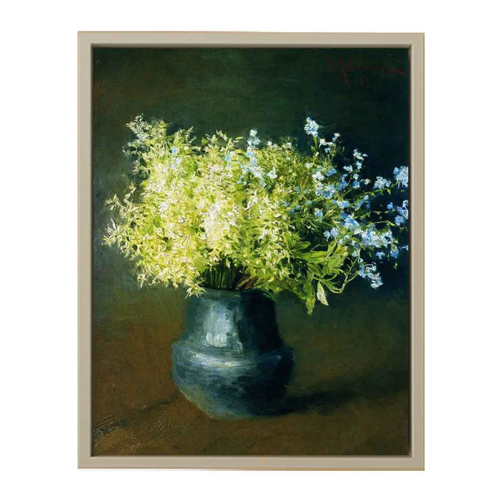 "Wild violets and Forget-me-not", painting by Isaac Levitan