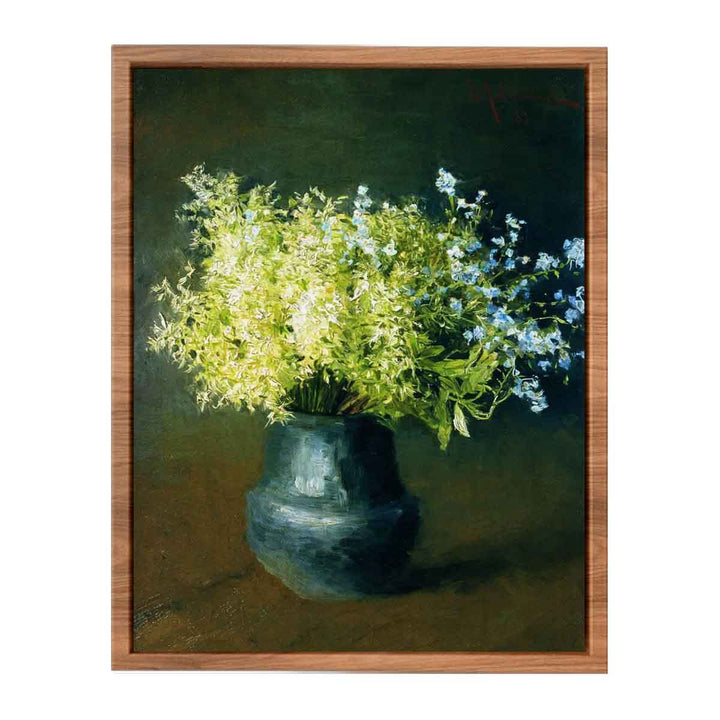 "Wild violets and Forget-me-not", painting by Isaac Levitan