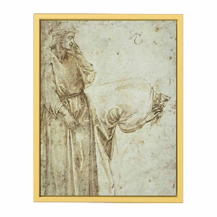 Two Male Figures after Giotto (recto)