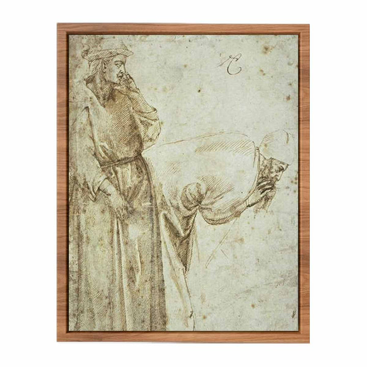 Two Male Figures after Giotto (recto)