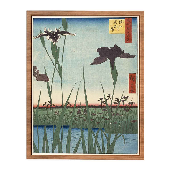Horikiri Iris Garden (Horikiri no hanashōbu), from the series One Hundred Famous Views of Edo (Meisho Edo hyakkei)