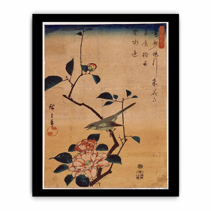 Tsubaki ni Uguisu (Camellia and Bush Warbler)