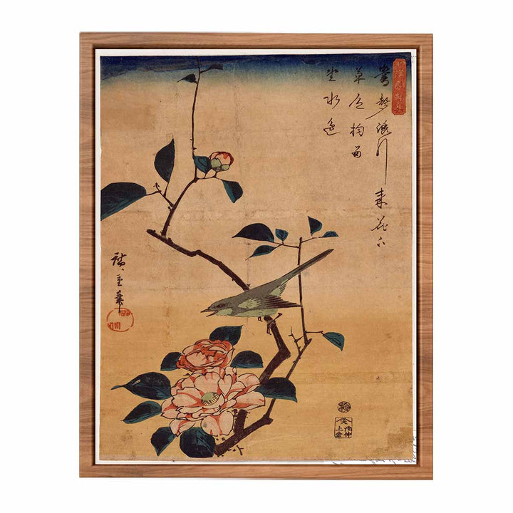 Tsubaki ni Uguisu (Camellia and Bush Warbler)