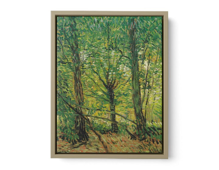 tree And Undergrowth framed Print
