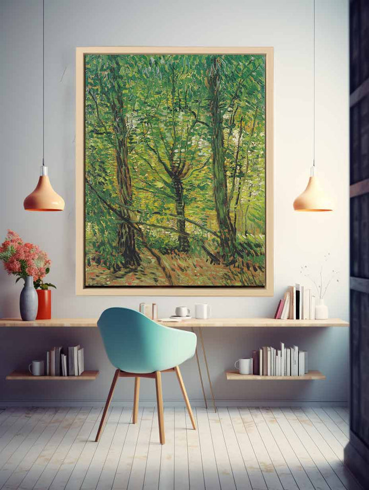 tree And Undergrowth  canvas Print