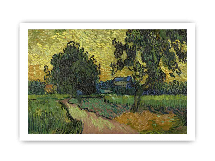 Landscape At Twilight By Van Gogh