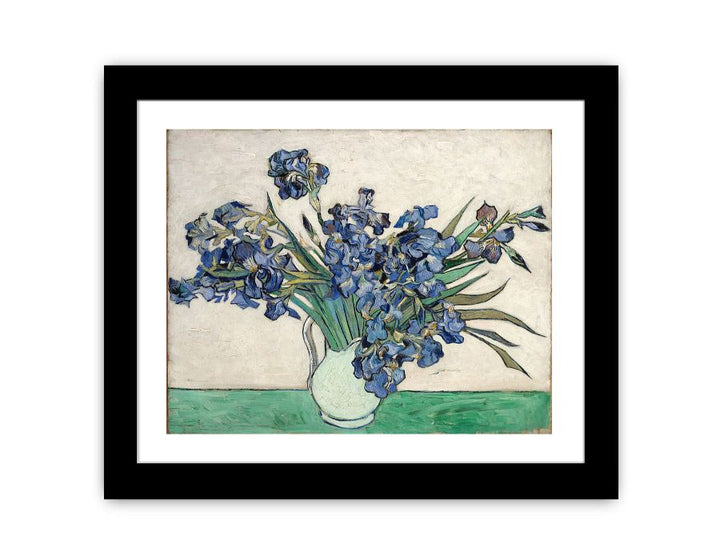 Irises In Vase Painting By Van Gogh