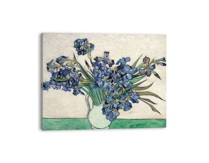 Irises In Vase Painting By Van Gogh