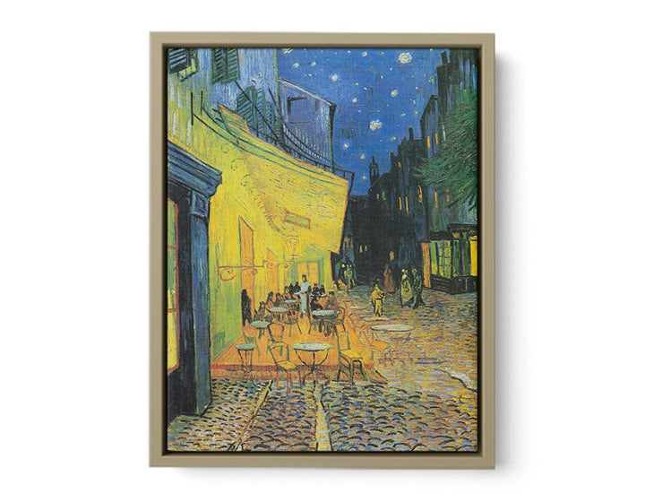 Cafe Terrace at Night Painting