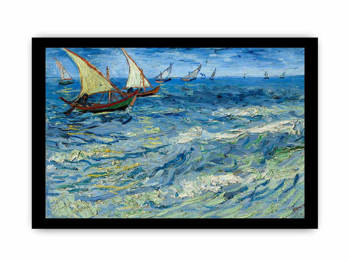 Seascape Boats Painting