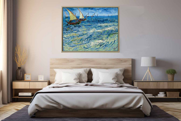 Seascape Boats Painting