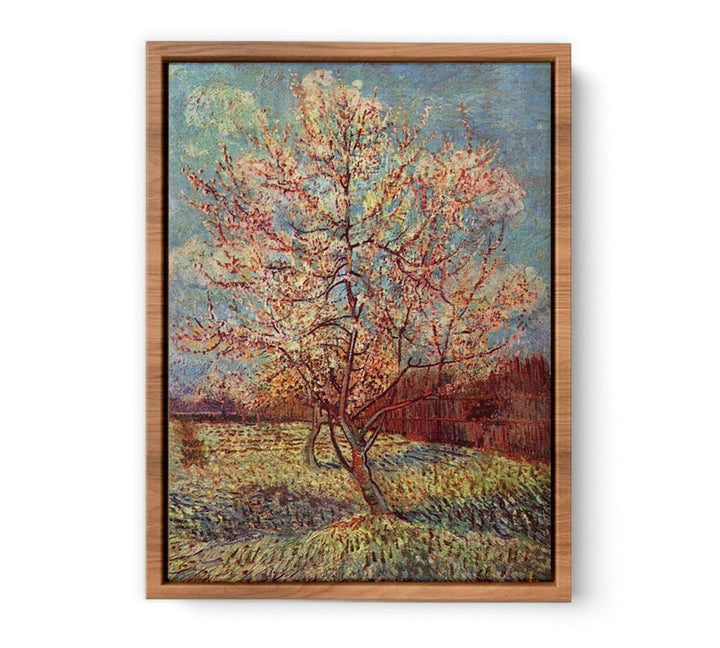 Peach Tree in Blossom / Flowering Peach Tree  Painting
