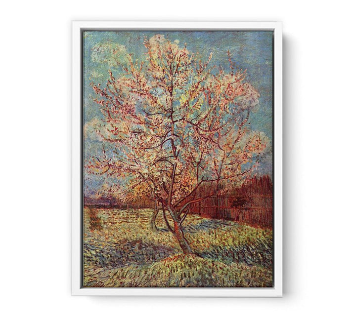 Peach Tree in Blossom / Flowering Peach Tree  Painting