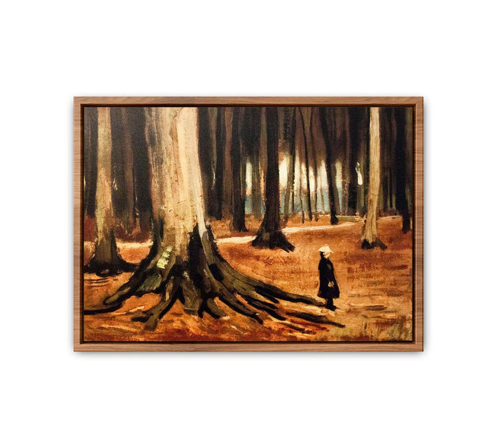Girl in the Woods  Painting