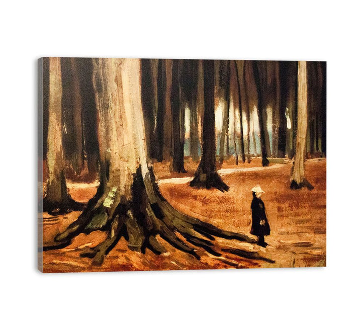 Girl in the Woods  canvas Print