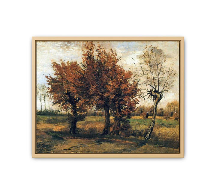 Autumn landscape / Autumn Landscape with Four Trees framed Print