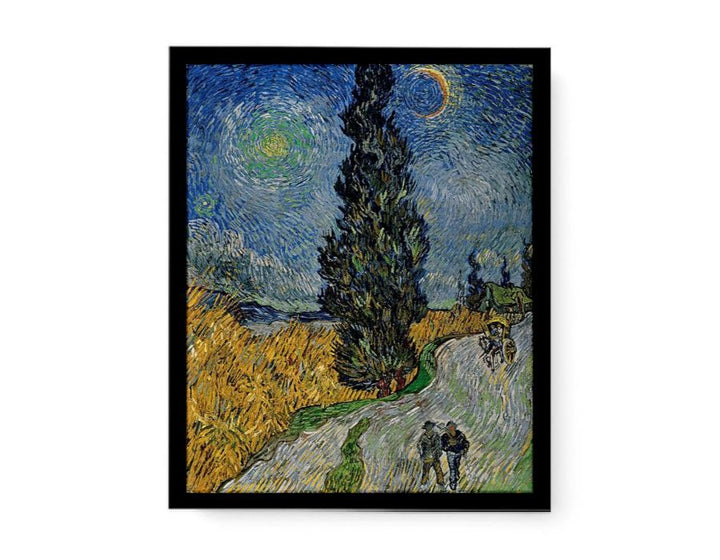 Vincent van Gogh - Road with Cypress and Star