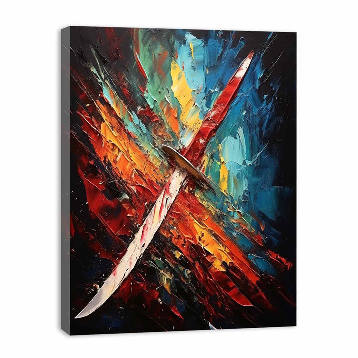 Knife Art Abstract Painting