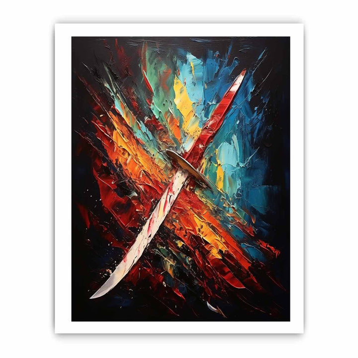 Knife Art Abstract Painting