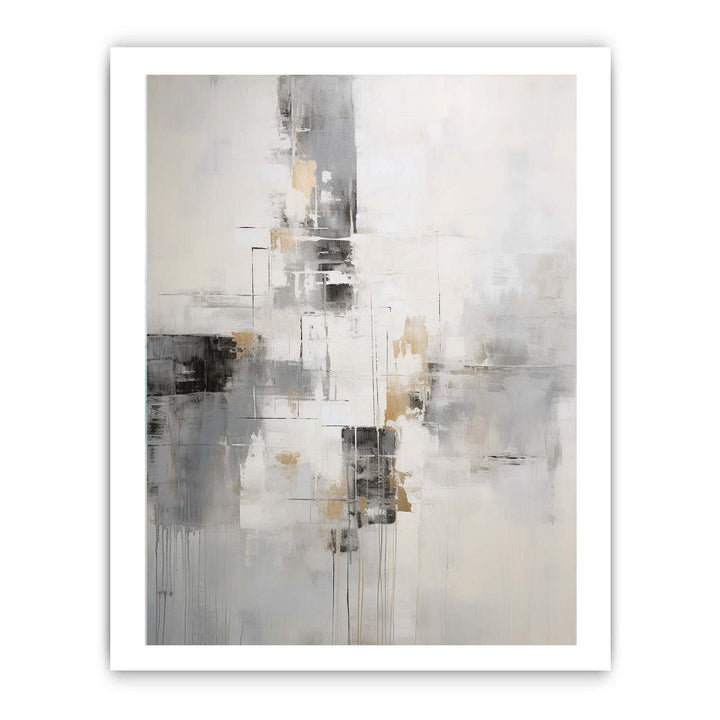 Abstract Black And Grey Painting-1