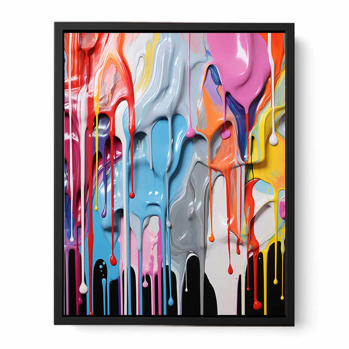 Dripping Color  Art Painting