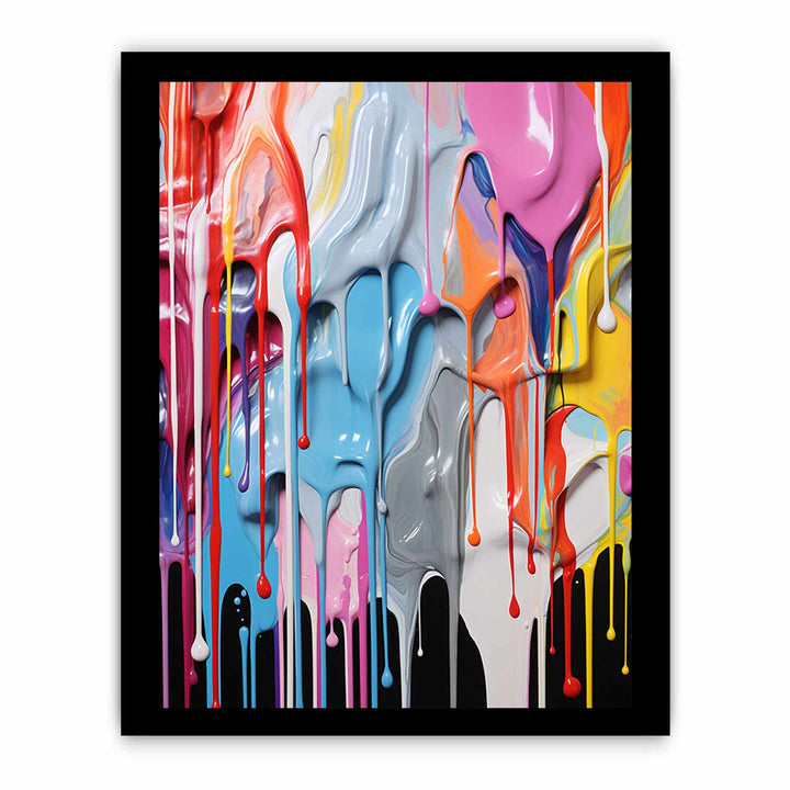 Dripping Color  Art Painting