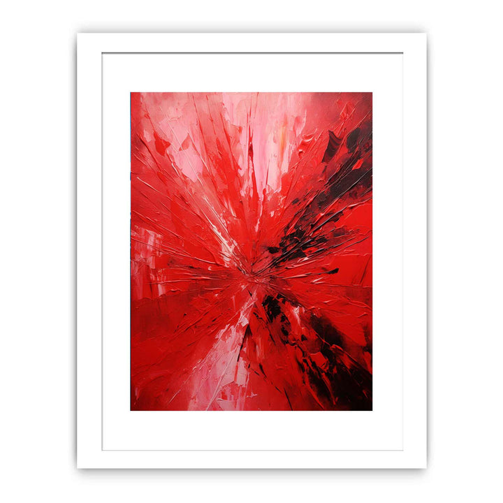 Knife Art Abstract Red Painting