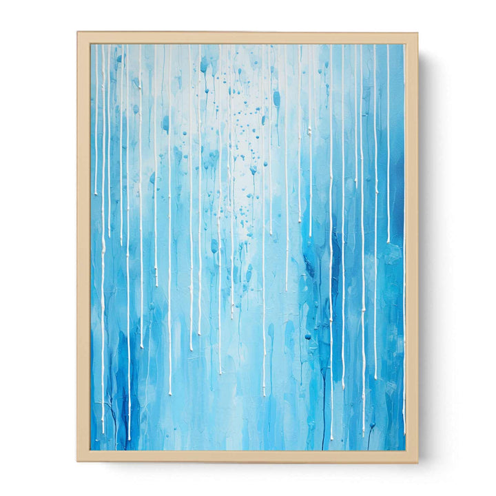  Blue Color Dripping   Poster
