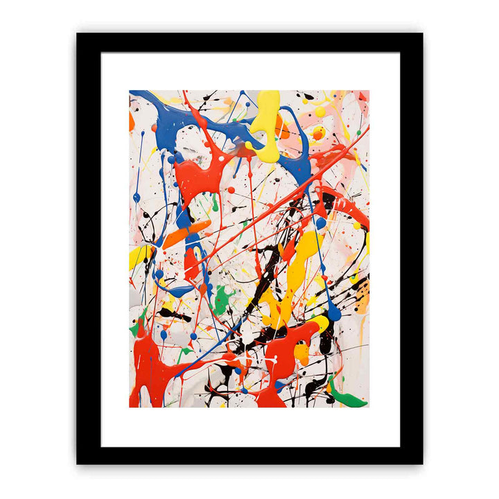 White Dripping Color Painting