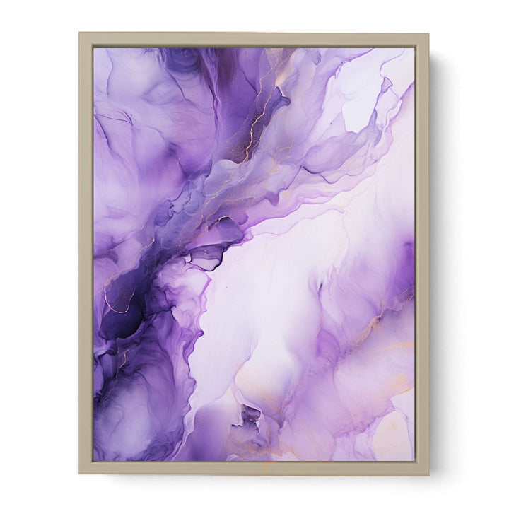 Purple Art Painting  Framed Print