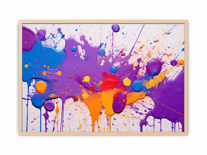 Multi Color Art Painting   Poster