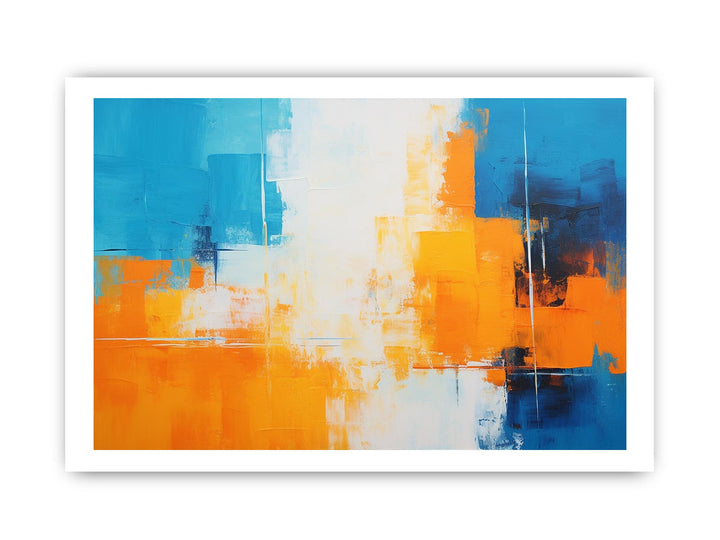 Orange Blue Art Painting